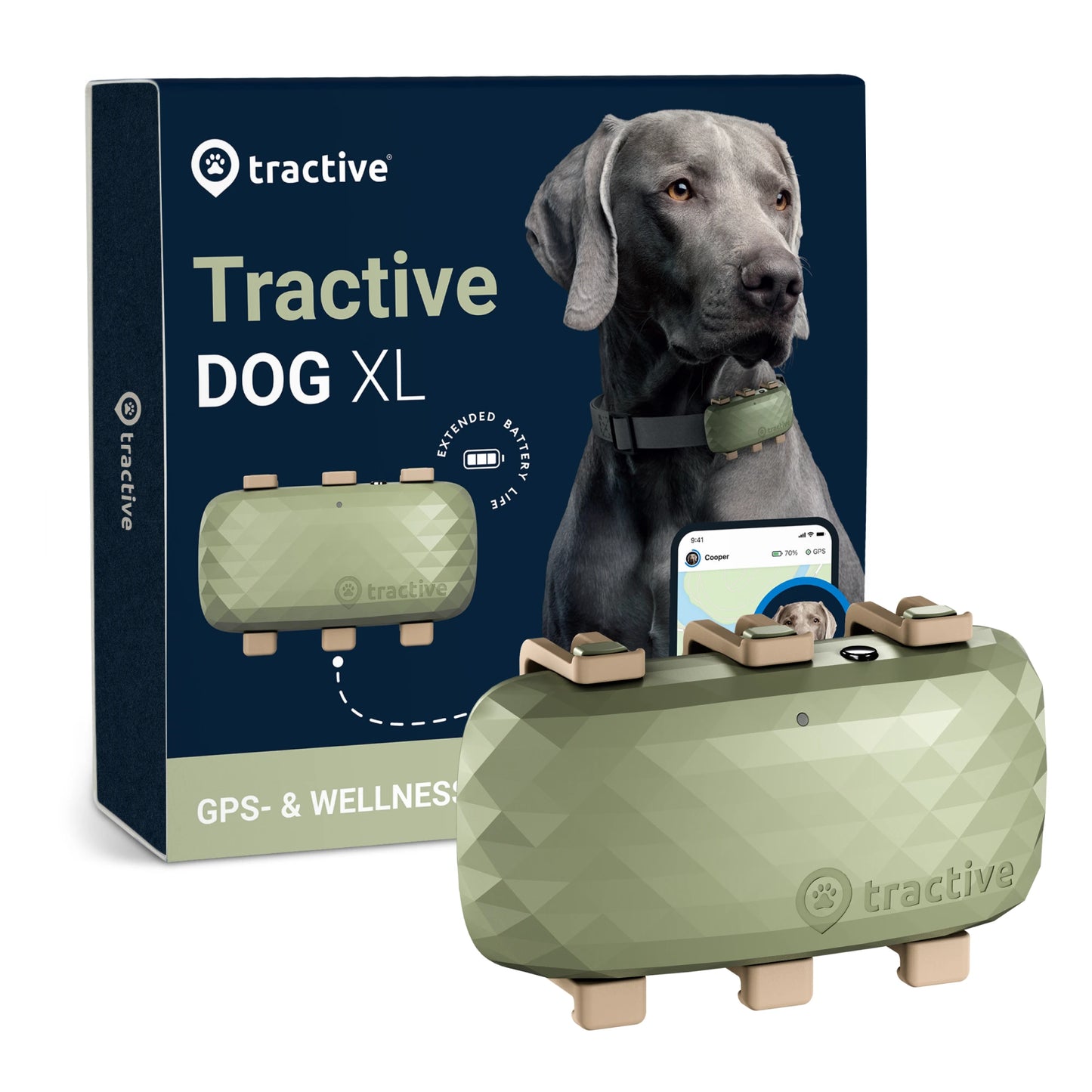 Tractive DOG XL - GPS Tracker mit längerer Akkulaufzeit